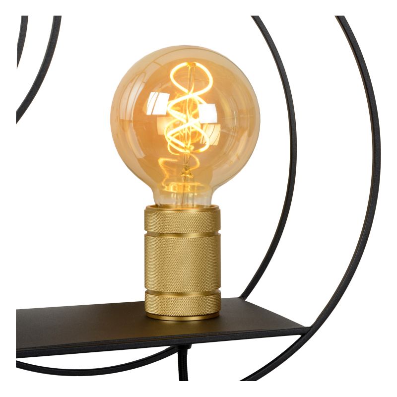 Lucide CIRCLE - Nástenné svietidlo - 1xE27 - Čierne